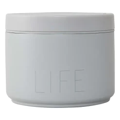 Boîte thermos à déjeuner Design Letters Petit, Life-Grey