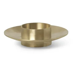 Bougeoir à bougie bloc Ferm Living, brass