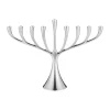 Bougeoir à neuf branches Cobra Menorah, Acier inoxydable