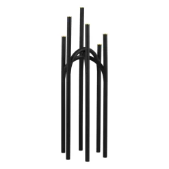 Bougeoir Angui 92 cm, Noir-doré