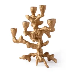 Bougeoir Apple Tree S 32,5 cm, Or