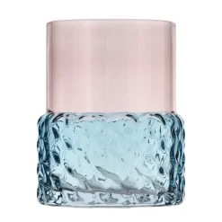 Bougeoir chauffe-plat Styles Ø7,7x10 cm, Bleu-rose