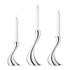 Bougeoir Cobra lot de 3, acier inoxydable