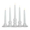 Bougeoir combinable Lykke incluant 5 lampes LED, White