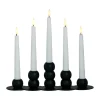 Bougeoir combinable Lykke incluant 5 lampes LED, Black