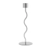 Bougeoir Curved 23 cm, Acier inoxydable