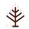 Bougeoir de l'avent Pine 62 cm, Rouge