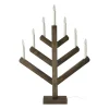 Bougeoir de l'avent Pine 62 cm, Teinté foncé
