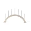 Bougeoir de l'avent Sky arc 41 cm, Blanc émaillé