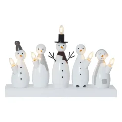 Bougeoir de l'avent Snowman, Blanc