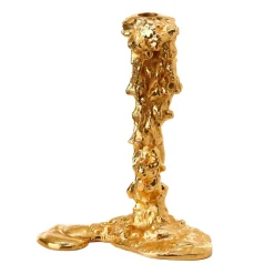 Bougeoir Drip L 25 cm, Or