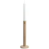 Bougeoir en bois Ernst 25 cm, Nature