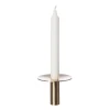 Bougeoir Ernst Laiton brossé Ø9,2 cm, 7 cm