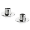 Bougeoir ester & erik brillant lot de 2, Acier inoxydable