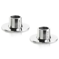 Bougeoir ester & erik brillant lot de 2, Acier inoxydable