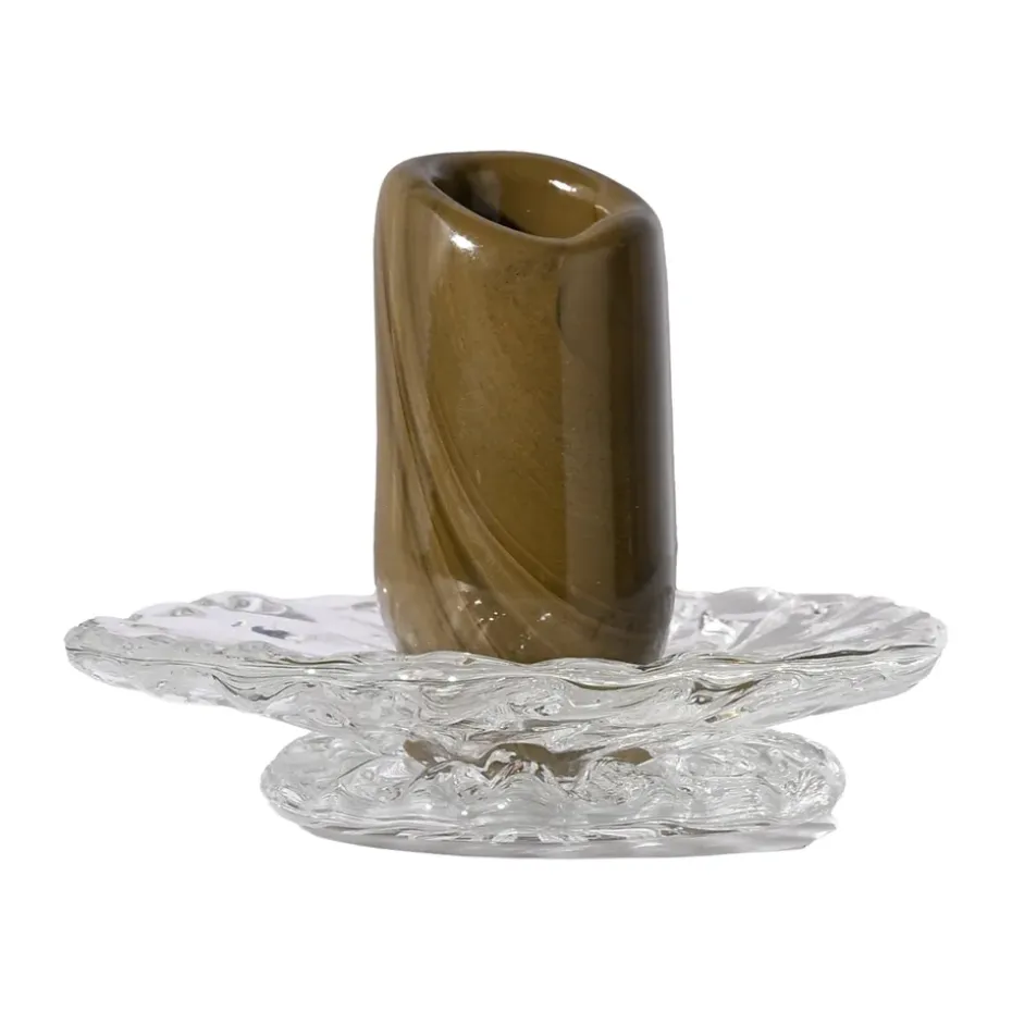 Bougeoir Lara XS 9 cm, Vert-clair