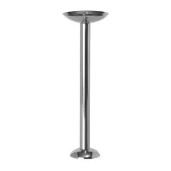 Bougeoir Metal champagne 28 cm, Acier inoxydable