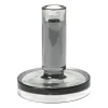 Bougeoir Petra smoked pearl dark grey, 14 cm