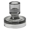 Bougeoir Petra smoked pearl dark grey, 8 cm