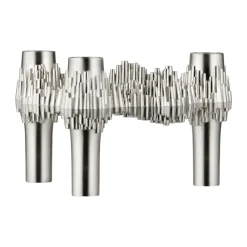 Bougeoir Quist STOFF, Chrome brossé