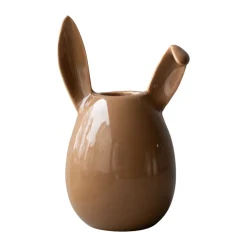 Bougeoir Rabbit 13 cm, Noisette brillante