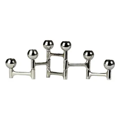 Bougeoir Round Folding 48x15 cm, Argent