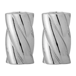 Bougeoir Silvia Ø7 cm, lot de 2, Argent