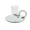 Bougeoir Tiny curved, Grey