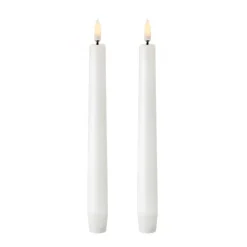 Bougie à chandelier Uyuni LED blanc Lot de 2, 20,5 cm