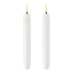 Bougie à chandelier Uyuni LED blanc Lot de 2, 15,5 cm