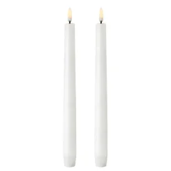 Bougie à chandelier Uyuni LED blanc Lot de 2, 25,2 cm