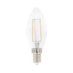 Bougie à filament LED Airam - ampoule C35, Clair, dimmable e14, 3w