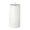 Bougie bloc LED Bright Melt 17,5 cm, Blanc