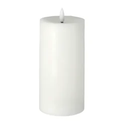 Bougie bloc LED Bright Melt 17,5 cm, Blanc