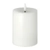 Bougie bloc LED Bright Melt 12,5 cm, Blanc