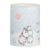 Bougie bloc LED Moomin 10 cm, Let it snow