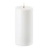 Bougie bloc Uyuni LED blanc Ø10,1 cm, 20,3 cm