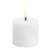 Bougie bloc Uyuni LED blanc Ø5 cm, 4,5 cm