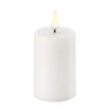 Bougie bloc Uyuni LED blanc Ø5 cm, 7,5 cm