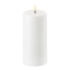 Bougie blocUyuni LED blanc Ø7,8 cm, 15,2 cm