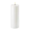 Bougie blocUyuni LED blanc Ø7,8 cm, 20,3 cm