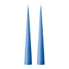 Bougie cônique ester & erik 37 cm Lot de 2 mat, Moon blue 37