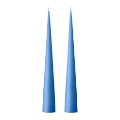 Bougie cônique ester & erik 37 cm Lot de 2 mat, Moon blue 37