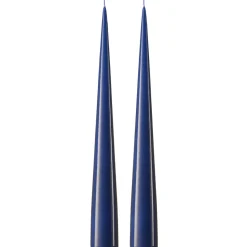 Bougie cônique ester & erik 37 cm Lot de 2 lacquées, Royal navy 28-0