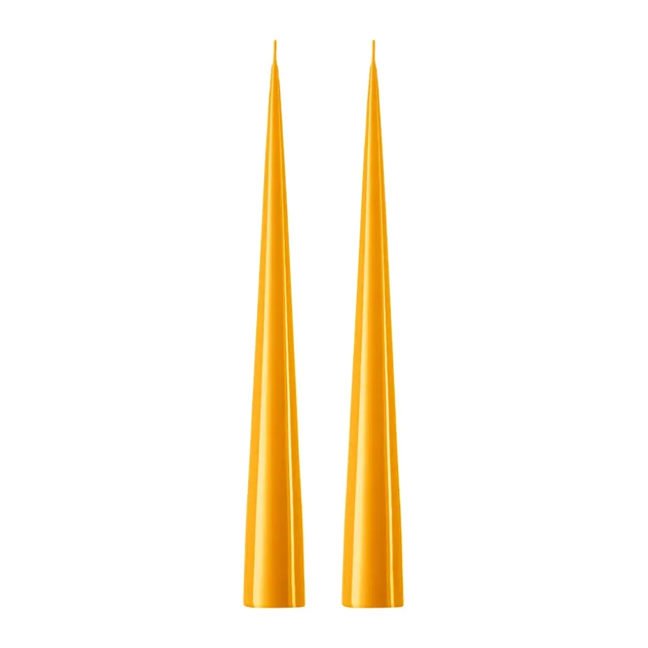 Bougie cônique ester & erik 37 cm Lot de 2 lacquées, 85 Mango