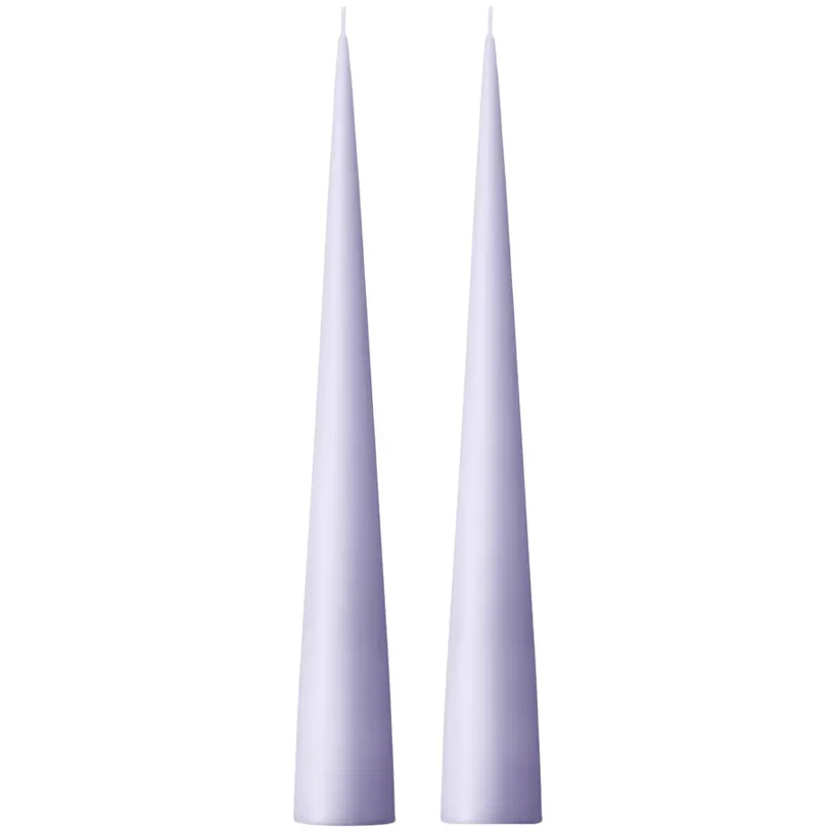 Bougie cônique ester & erik 37 cm Lot de 2 mat, Airy violet 12