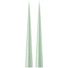 Bougie cônique ester & erik 37 cm Lot de 2 lacquées, Water mint 03-0