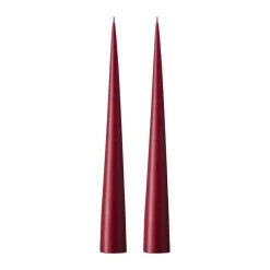 Bougie cônique ester & erik 37 cm Lot de 2 mat, Deep wine 44/2