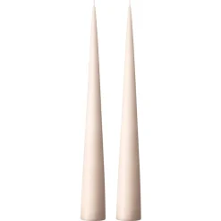 Bougie cônique ester & erik 37 cm Lot de 2 mat, Linen grey 22