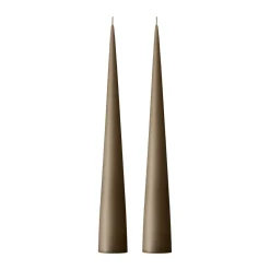 Bougie cônique ester & erik 37 cm Lot de 2 mat, Caviar 77